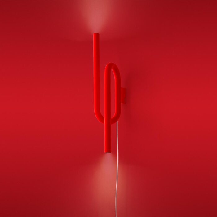 Foscarini Tobia LED-Wandleuchte rot orange