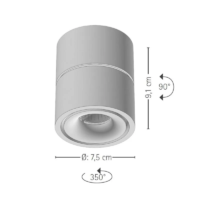 prediger.base p.011 S LED-Decken- und Wandstrahler mit WiZ-Treiber – Bild 7