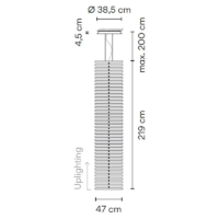 Vibia Rhythm Vertical 2143 LED-Pendelleuchte – Bild 8