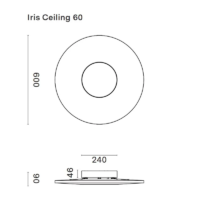10 HEURES 10 Iris Ceiling 60 Deckenleuchte – Bild 3