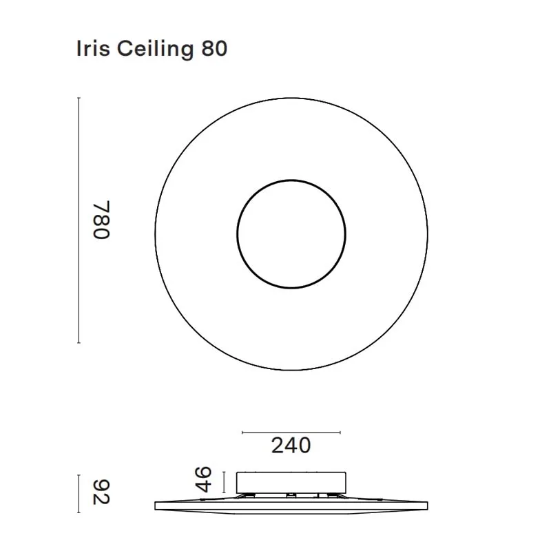 10 HEURES 10 Iris Ceiling 80 Deckenleuchte – Bild 3