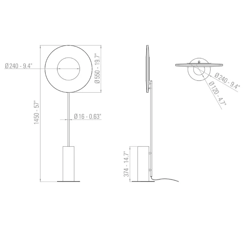 10 HEURES 10 Iris Floor Totem 50 Stehleuchte – Bild 9