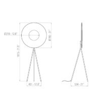 10 HEURES 10 Iris Floor Tripod 80 Stehleuchte – Bild 7