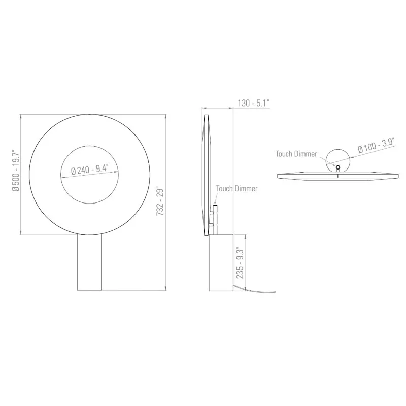 10 HEURES 10 Iris Table 50 Tischleuchte – Bild 9