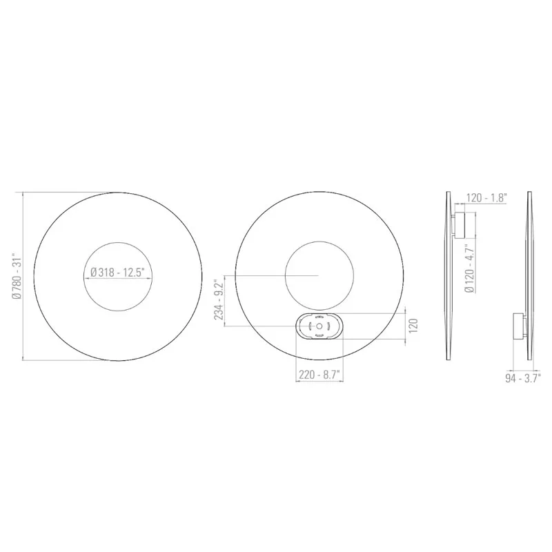 10 HEURES 10 Iris Wall 80 Wandleuchte – Bild 8