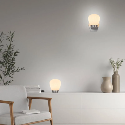 Holtkötter Plissee W Wandleuchte im Wohnraum Ambiente