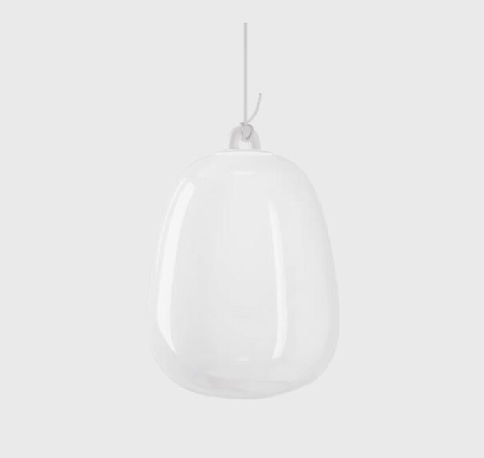 Lodes Oblò large LED-Pendelleuchte Silk White