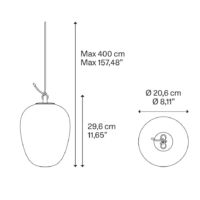 Lodes Oblò medium LED-Pendelleuchte – Bild 11