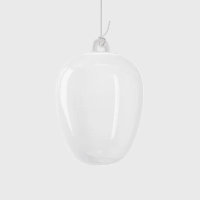 Lodes Oblò medium LED-Pendelleuchte Silk White