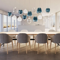 Lodes Oblò medium LED-Pendelleuchte