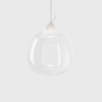 Lodes Oblò small LED-Pendelleuchte Clear