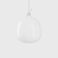 Lodes Oblò small LED-Pendelleuchte Silk White