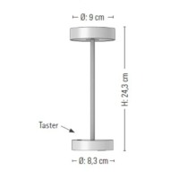 prediger.base p.122 Akku-Tischleuchte S mit Ladestation – Bild 11