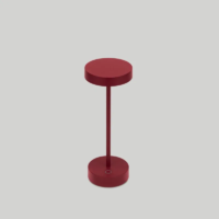 prediger.base p.122 Akku-Tischleuchte S mit Ladestation rot