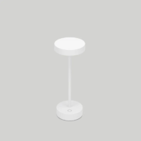 prediger.base p.122 Akku-Tischleuchte S mit Ladestation weiss