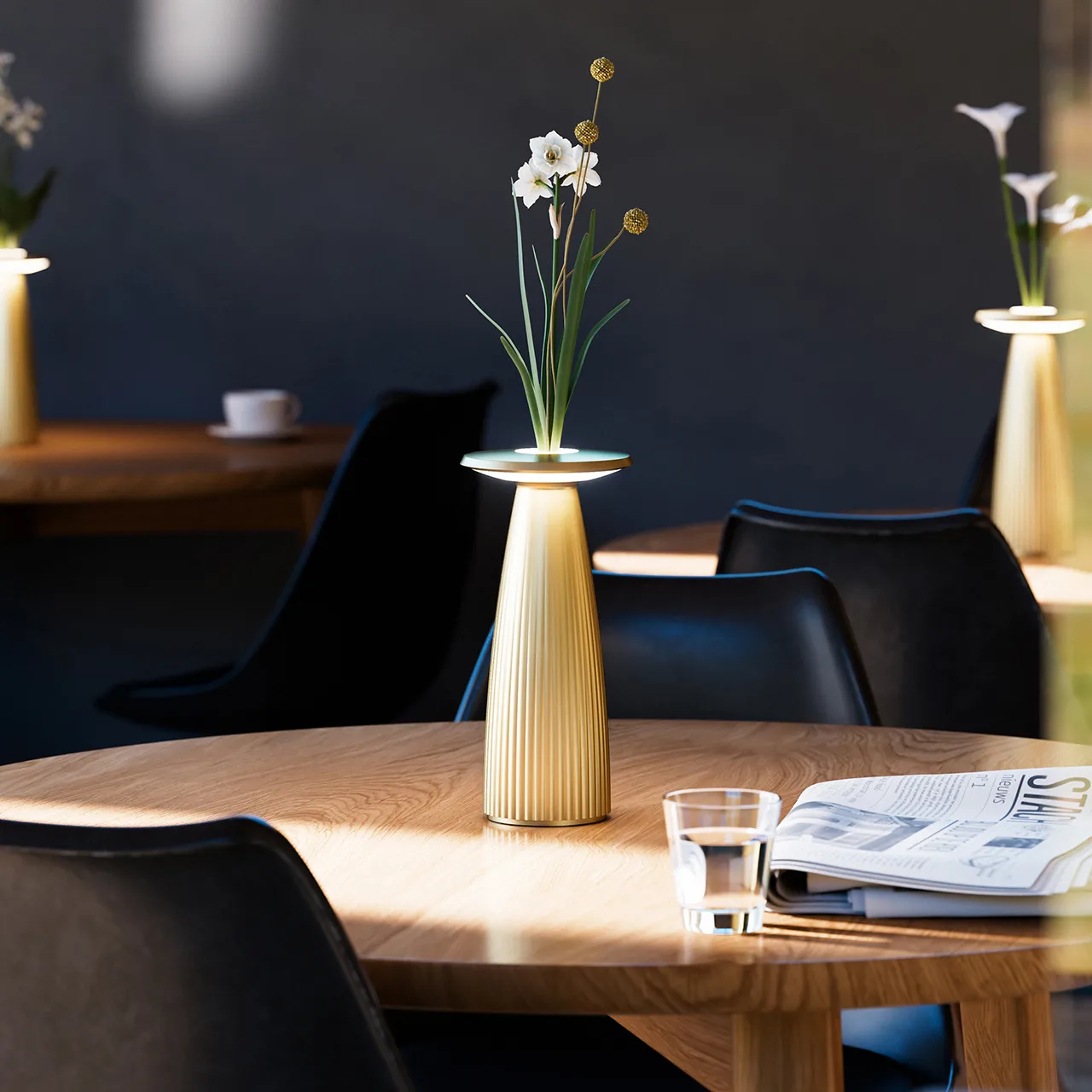 Sigor Nuflair Akku-Tischleuchte goldfarben – Bild 3