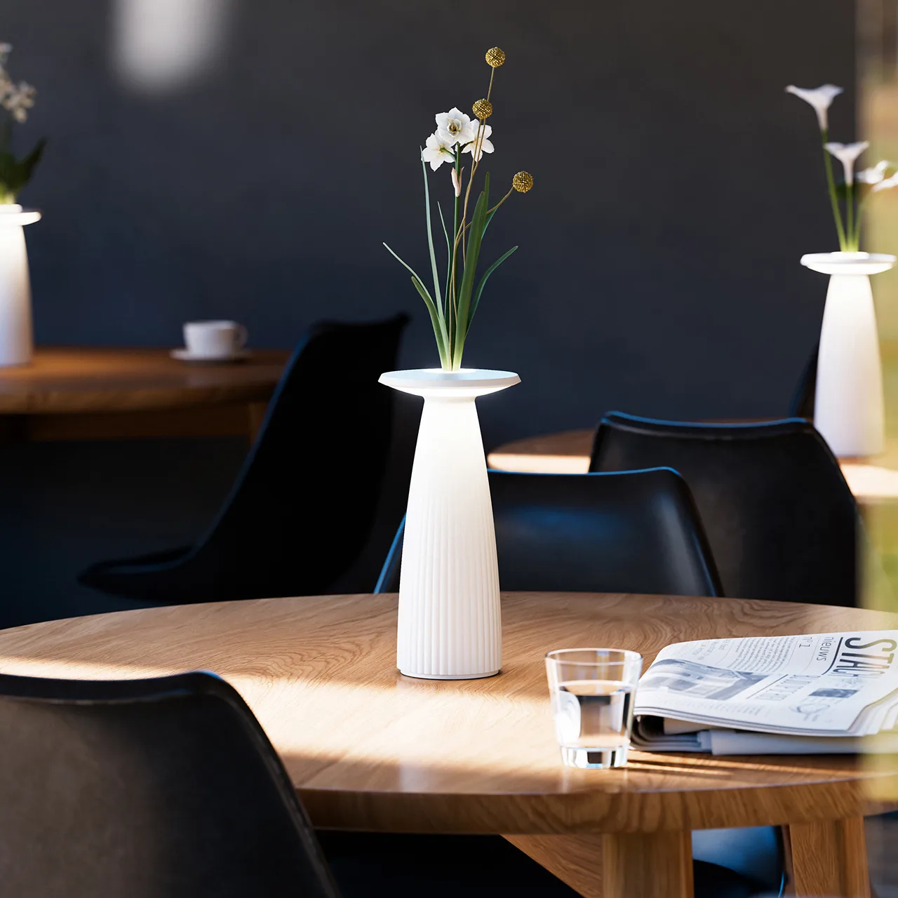 Sigor Nuflair Akku-Tischleuchte schneeweiß – Bild 3