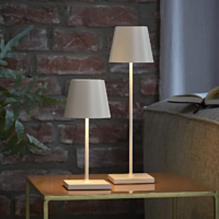 Sigor Nuindie Mini Akku Tischleuchte dünenbeige USB-C – Bild 3