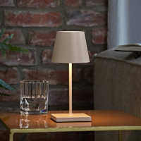 Sigor Nuindie Mini Akku Tischleuchte dünenbeige USB-C – Bild 2