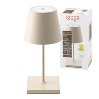 Sigor Nuindie Mini Akku Tischleuchte dünenbeige