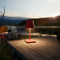 Sigor Nuindie Mini Akku Tischleuchte feuerrot USB-C – Bild 3