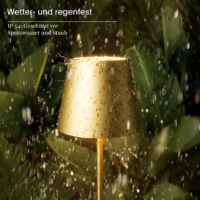 Sigor Nuindie Mini Akku Tischleuchte goldfarben USB-C – Bild 9