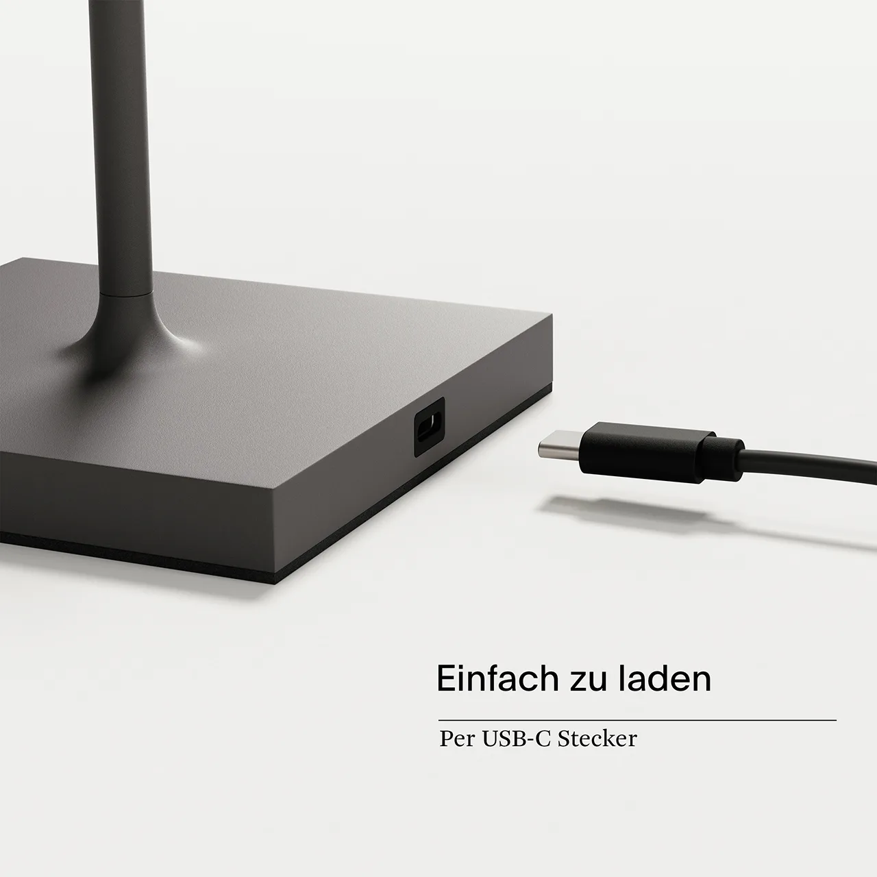 Sigor Nuindie Mini Akku Tischleuchte graphitgrau USB-C – Bild 5