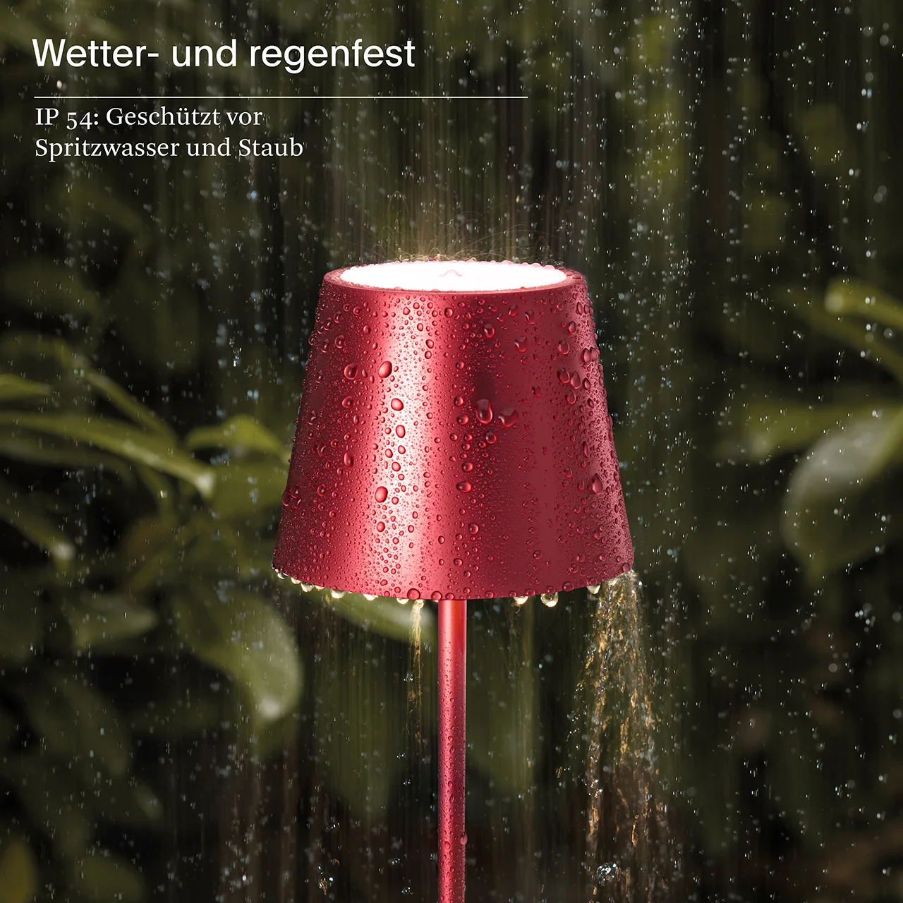 Sigor Nuindie Mini Akku Tischleuchte kirschrot – Bild 5