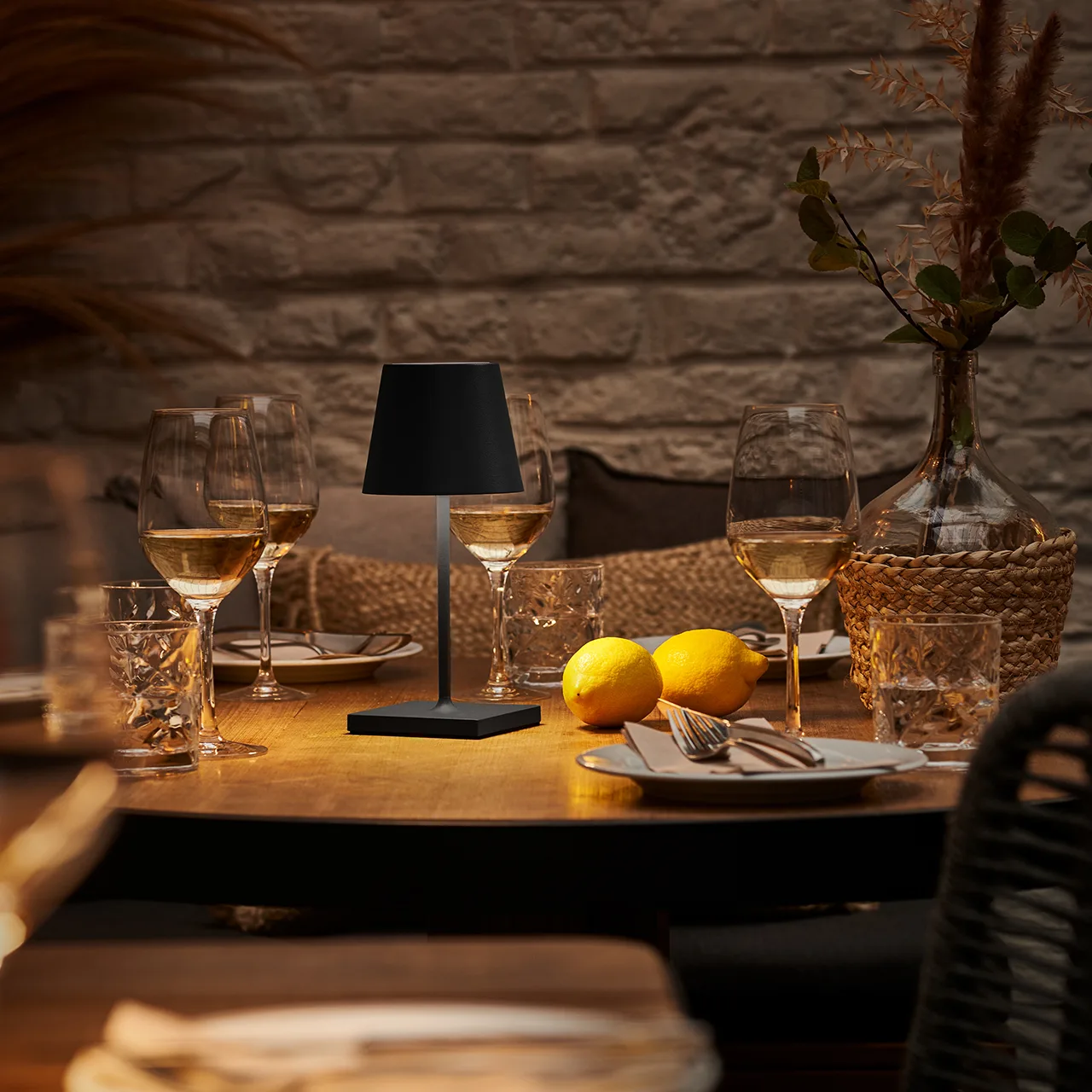 Sigor Nuindie Mini Akku Tischleuchte nachtschwarz USB-C – Bild 2