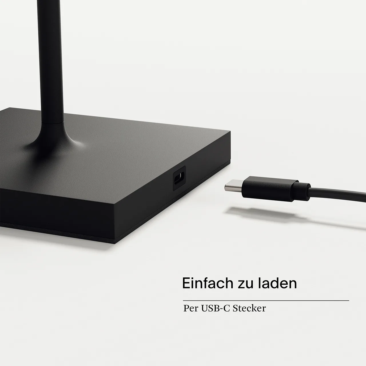 Sigor Nuindie Mini Akku Tischleuchte nachtschwarz USB-C – Bild 6