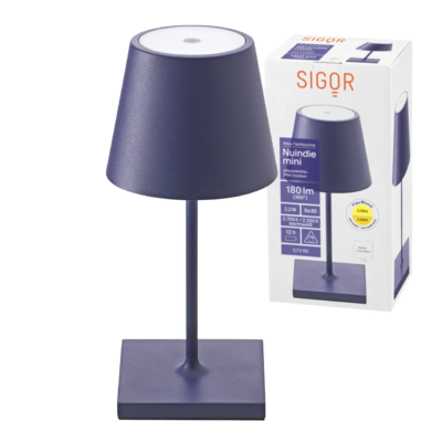 Sigor Nuindie Mini Akku Tischleuchte pflaumenblau