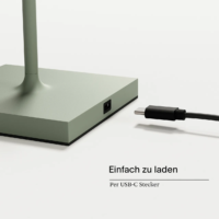 Sigor Nuindie Mini Akku Tischleuchte salbeigrün USB-C – Bild 5