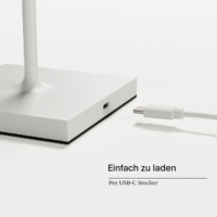 Sigor Nuindie Mini Akku Tischleuchte schneeweiß USB-C – Bild 6