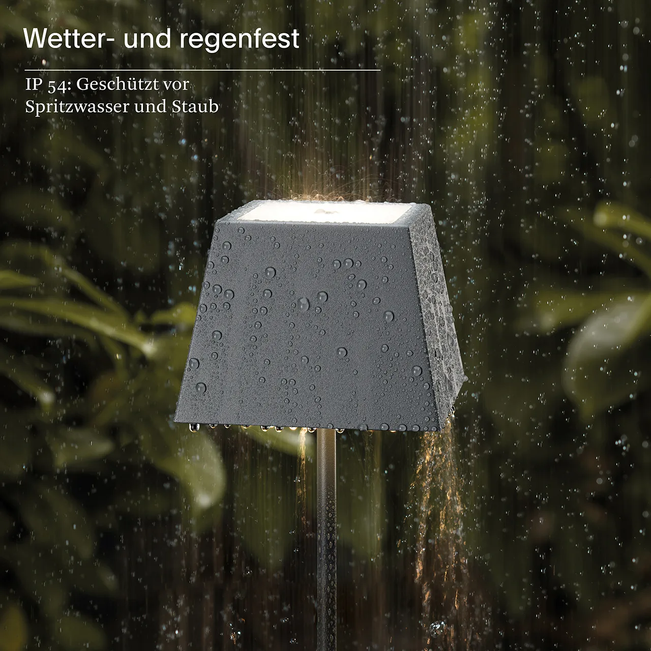 Sigor Nuindie Akku Tischleuchte eckig graphitgrau – Bild 6