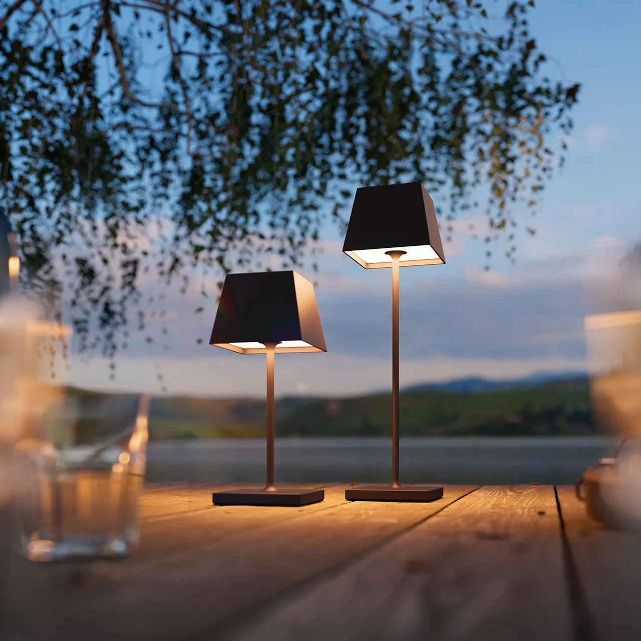 Sigor Nuindie Akku Tischleuchte eckig nachtschwarz – Bild 4