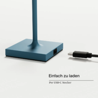 Sigor Nuindie Pocket Akku Tischleuchte delfinblau USB-C – Bild 8