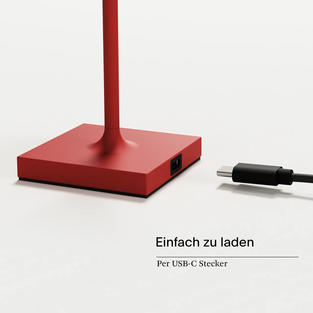 Sigor Nuindie Pocket Akku Tischleuchte feuerrot USB-C – Bild 8