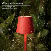 Sigor Nuindie Pocket Akku Tischleuchte feuerrot USB-C – Bild 4