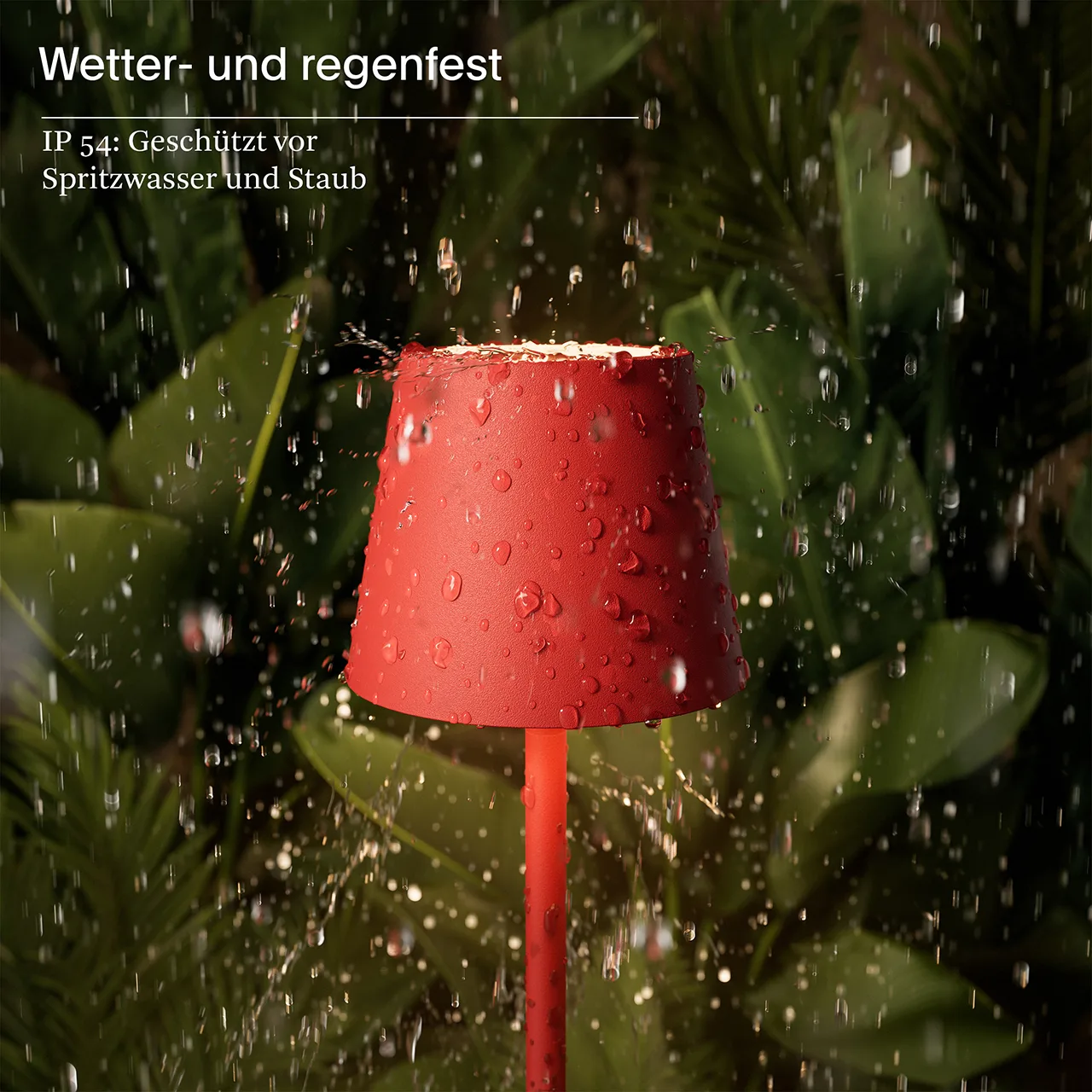 Sigor Nuindie Pocket Akku Tischleuchte feuerrot USB-C – Bild 4