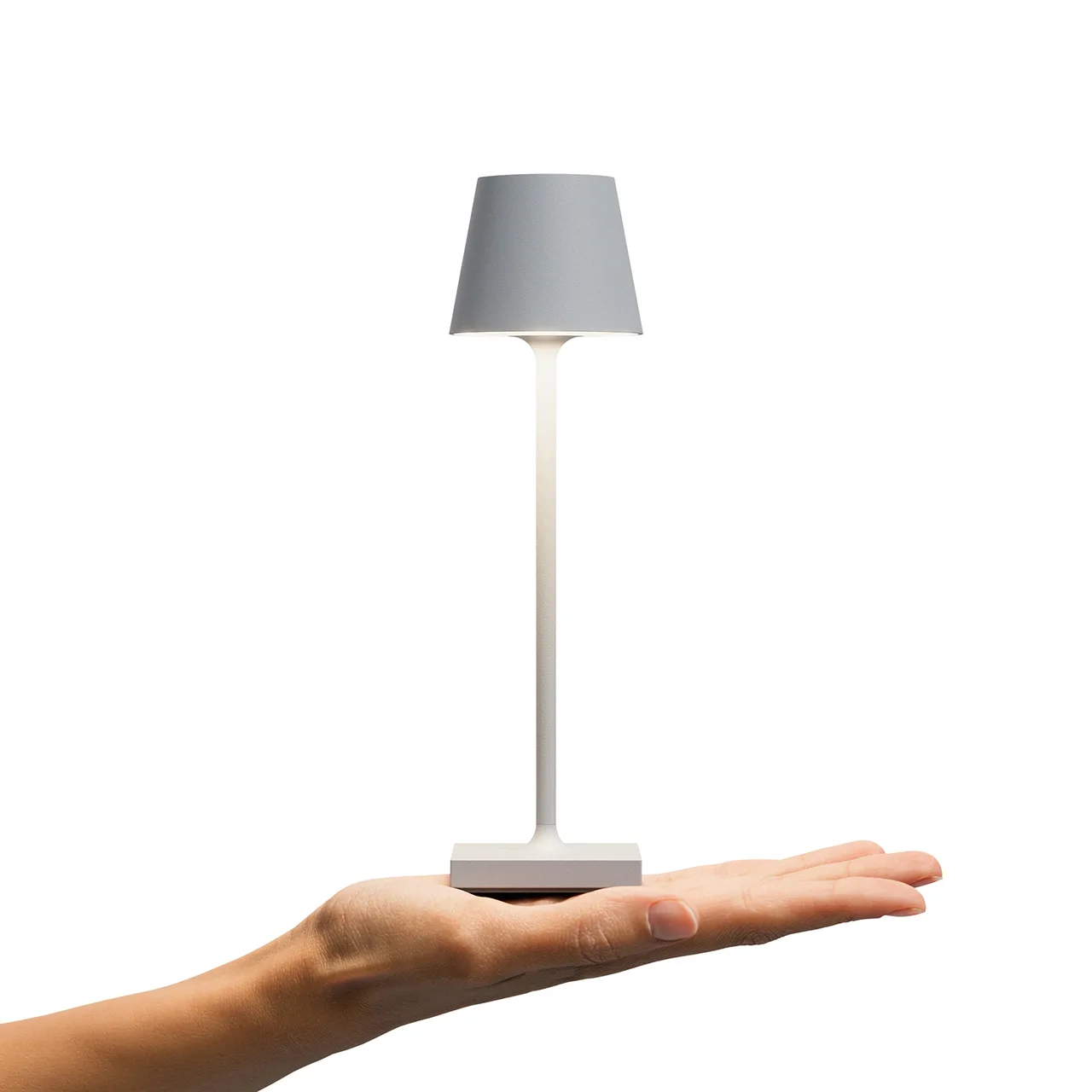 Sigor Nuindie Pocket Akku Tischleuchte nebelgrau USB-C – Bild 8