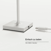 Sigor Nuindie Pocket Akku Tischleuchte schneeweiß USB-C – Bild 7