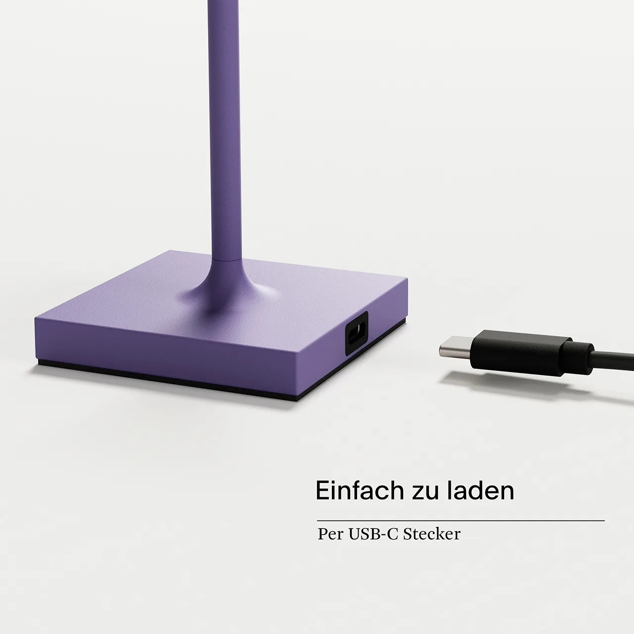 Sigor Nuindie Pocket Akku Tischleuchte veilchenlila USB-C – Bild 9