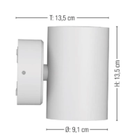 prediger.base p.026 LED-Wandleuchte Außen R Uplight/Downlight – Bild 7
