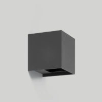 prediger.base p.037 verstellbare LED-Wandleuchte Außen M-IP65 Uplight/Downlight grafit