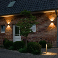 prediger.base p.037 verstellbare LED-Wandleuchte Außen M-IP65 Uplight/Downlight – Bild 6