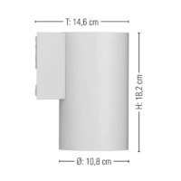prediger.base p.073 E27 Wandleuchte Außen Downlight – Bild 2