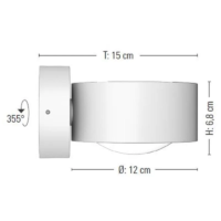 prediger.base p.078 LED-Wandleuchte mit Uplight/Downlight - Diffusor-Linse – Bild 9