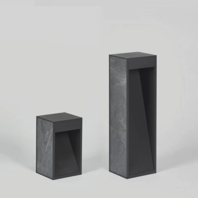 prediger.base p.117 Pollerleuchte E14 mit Steinoptik