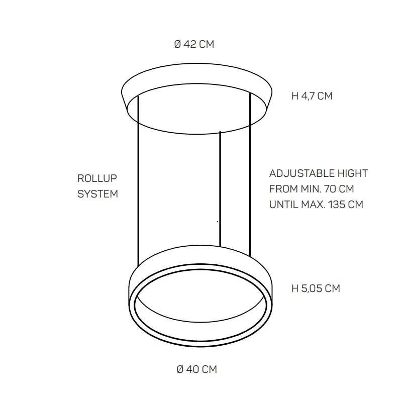 LOOM Design EOS 360 small LED-Pendelleuchte Messing – Bild 9