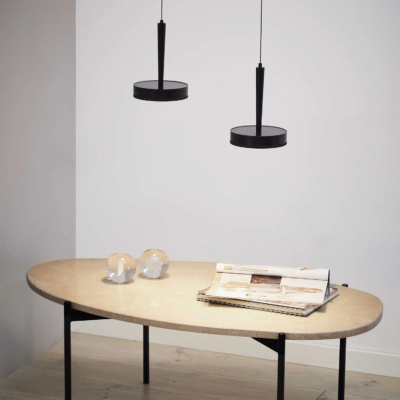 LOOM Design NYX P1 LED-Pendelleuchte Schwarz matt